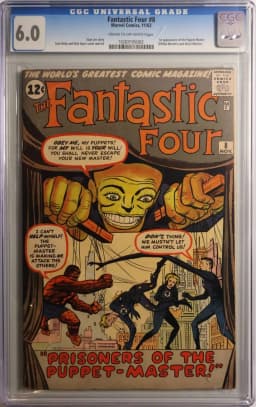 1962 #NA 1962 Fantastic Four #8 CGC 6.0 Marvel Comics CGC 6