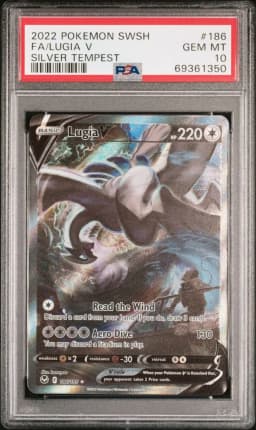 2022 #186 Full Art/Lugia V PSA 10 Sword & Shield Silver Tempest