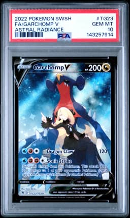 2022 #TG23 Full Art/Garchomp V PSA 10 Sword & Shield Astral Radiance