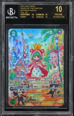 2024 #OP04024 Sugar FOIL SP BGS 10 One Piece Card Game Wings of the Captain