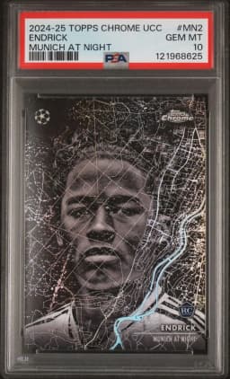 2024 #MN2 Endrick PSA 10 Topps Chrome UEFA Club Competitions Munich at Night