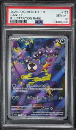 2024 #177 Gastly PSA 10 Tef EN-Temporal Forces Pokemon