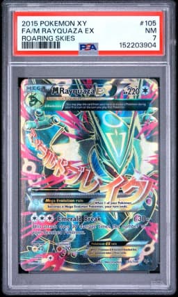 2015 #105 Full Art/M Rayquaza EX PSA 7 XY Roaring Skies