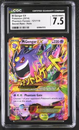 2014 #121 M Gengar EX CGC 7.5 Phantom Forces - English