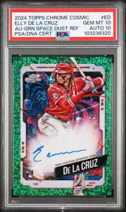 2024 #ED Elly de La Cruz PSA 10 Topps Cosmic Chrome Cosmic Chrome Autographs