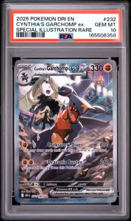 2025 #232 Cynthia's Garchomp EX PSA 10 Dri EN-Destined Rivals