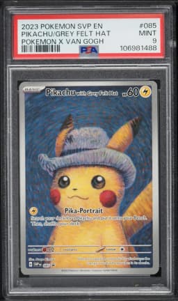 2023 #085 Pikachu With Grey Felt Hat PSA 9 Svp EN-SV Black Star Promo Pokemon