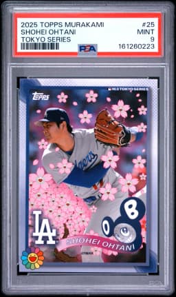 2025 #25 Shohei Ohtani PSA 9 Topps Takashi Murakami + MLB World Tour Tokyo Series