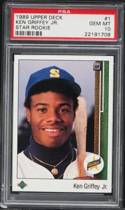 1989 #1 Ken Griffey Jr PSA 10 Upper Deck Baseball