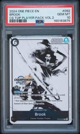 2024 #092 Brook PSA 10 One Piece Championship 2024 Top Player Pack Vol.2