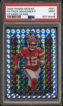 2020 #SG1 Patrick Mahomes II PSA 9 Panini Mosaic Stained Glass