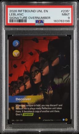 2026 #235* LEBLANC PSA 9 Riftbound: League of Legends Unl-Unleashed