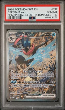 2024 #132 Greninja EX PSA 10 Svp EN-SV Black Star Promo