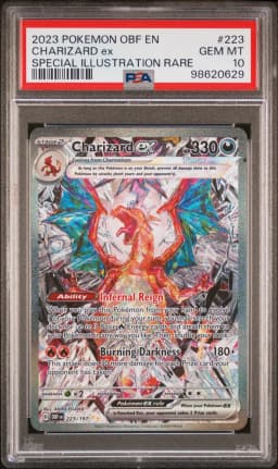 2023 #223 Charizard EX PSA 10 Obf EN-Obsidian Flames
