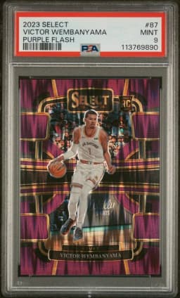 2023 #87 Victor Wembanyama PSA 9 Panini Select