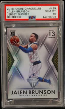 2018 #439 Jalen Brunson PSA 10 Panini Chronicles