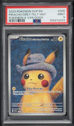 2023 #085 Pikachu With Grey Felt Hat PSA 9 Svp EN-SV Black Star Promo Pokemon