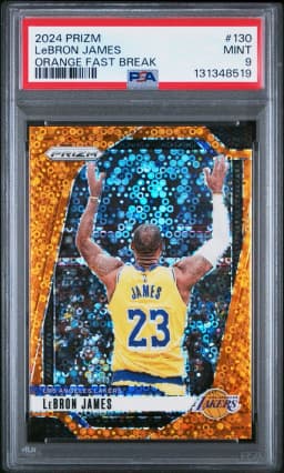 2024 #130 LeBron James PSA 9 Panini Prizm
