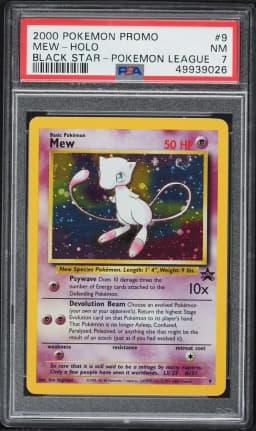 2000 #9 Mew-Holo PSA 7 Promo Black Star Pokemon
