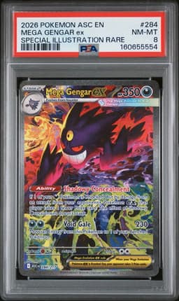 2026 #284 Mega Gengar EX PSA 8 Asc EN-Ascended Heroes