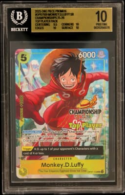 2025 #OP07109 Monkey.D.Luffy SR/(Championships 25-26 Top Player Pack) BGS 10 One Piece Card Game Promos