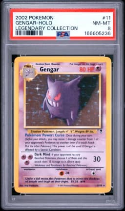 2002 #11 Gengar-Holo PSA 8 Legendary Collection