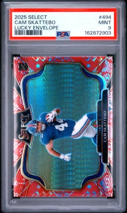 2025 #494 Cam Skattebo PSA 9 Panini Select