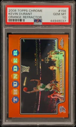2008 #156 Kevin Durant PSA 10 Topps Chrome