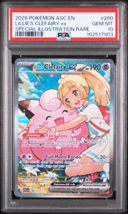 2026 #280 Lillie's Clefairy EX PSA 10 Asc EN-Ascended Heroes