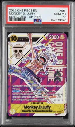 2026 #061 Monkey D. Luffy PSA 10 One Piece Promos