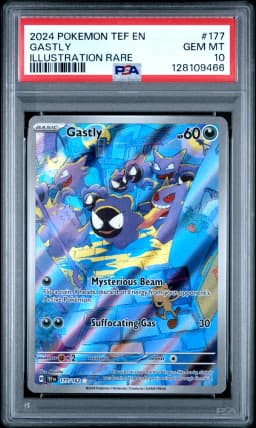 2024 #177 Gastly PSA 10 Tef EN-Temporal Forces