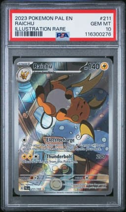 2023 #211 Raichu PSA 10 Pal EN-Paldea Evolved