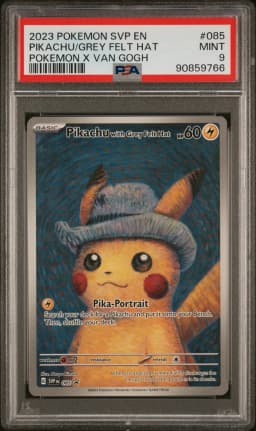 2023 #085 Pikachu With Grey Felt Hat PSA 9 Svp EN-SV Black Star Promo