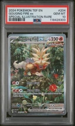 2024 #204 Gouging Fire EX PSA 10 Tef EN-Temporal Forces