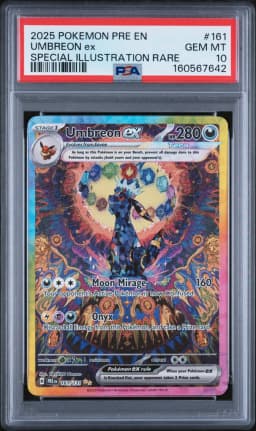 2025 #161 Umbreon EX PSA 10 Pre EN-Prismatic Evolutions