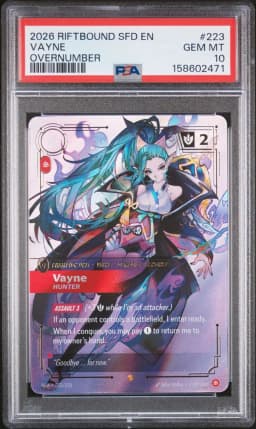2026 #223 Vayne - Hunter PSA 10 Riftbound: League of Legends Sfd-Spiritforged