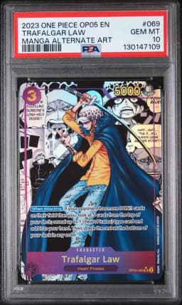 2023 #069 Trafalgar Law PSA 10 OP05-Awakening of the New Era One Piece
