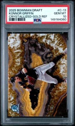 2025 #C-13 Konnor Griffin PSA 10 Bowman Draft Crystallized