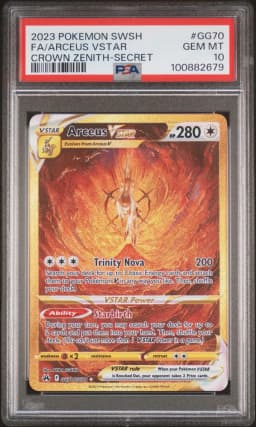 2023 #GG70 Full Art/Arceus Vstar PSA 10 Sword and Shield Crown Zenith
