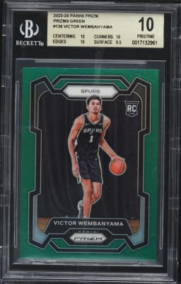 2023 #136 Victor Wembanyama BGS 10 Panini Prizm Basketball