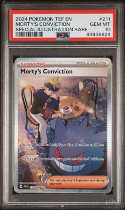2024 #211 Morty's Conviction PSA 10 Tef EN-Temporal Forces