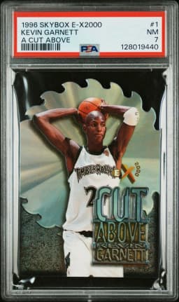 1996 #1 Kevin Garnett PSA 7 Skybox E-X2000 A Cut Above