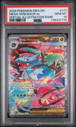 2025 #177 Mega Venusaur EX PSA 10 Meg EN-Mega Evolution