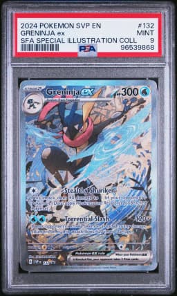 2024 #132 Greninja EX PSA 9 Svp EN-SV Black Star Promo