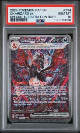 2024 #234 Charizard EX PSA 10 Paf EN-Paldean Fates