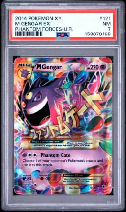 2014 #121 M Gengar EX PSA 7 XY Phantom Forces