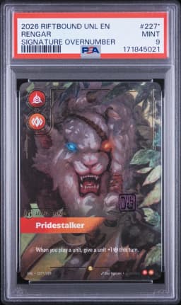 2026 #227* Rengar - Pridestalker PSA 9 Riftbound: League of Legends Unl-Unleashed