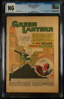 1961 Green Lantern #7 CGC NG DC Comics