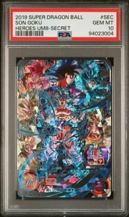 2019 #SEC Son Goku PSA 10 Super Dragon Ball Heroes Universe Mission 8