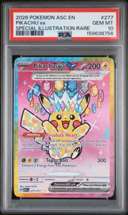 2026 #277 Pikachu EX PSA 10 Asc EN-Ascended Heroes